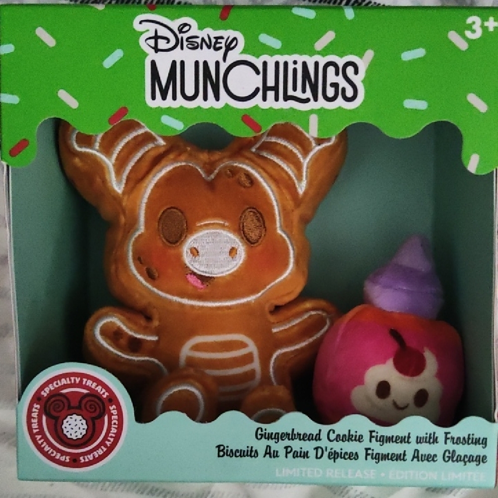 Disney Munchlings Gingerbread Cookie Figment Toy